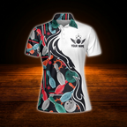 Custom Team Women's Bowling Polo Shirts, Custom Bowling Shirt For Ladies