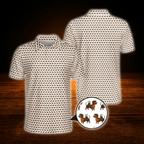 Dachshund Golf Polo Shirts For Men, Dog Golf Shirts