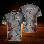 Custom Grey Bowling Team Jersey For Men, Custom Bowling Team Shirt