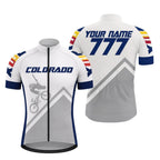 Custom Number Colorado Cycling Short Sleeve Jersey For Mens, Custom Colorado Cycling Jerseys CZ0116