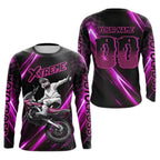 Custom Motocross Racing Neon Green  Long Sleeve Jersey Mens, Custom Dirt Bike Jerseys MZ0086