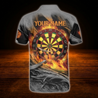 Custom Eagle Fire Darts Polo Shirt Men, Custom Eagle Dart Shirt