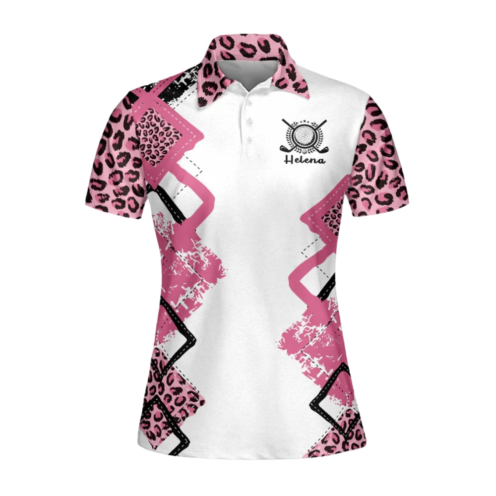 Custom Talk Birdie To Me Golf Polo Shirts Womens, Custom Funny Flamingo Golf Shirt For Women GZ0007