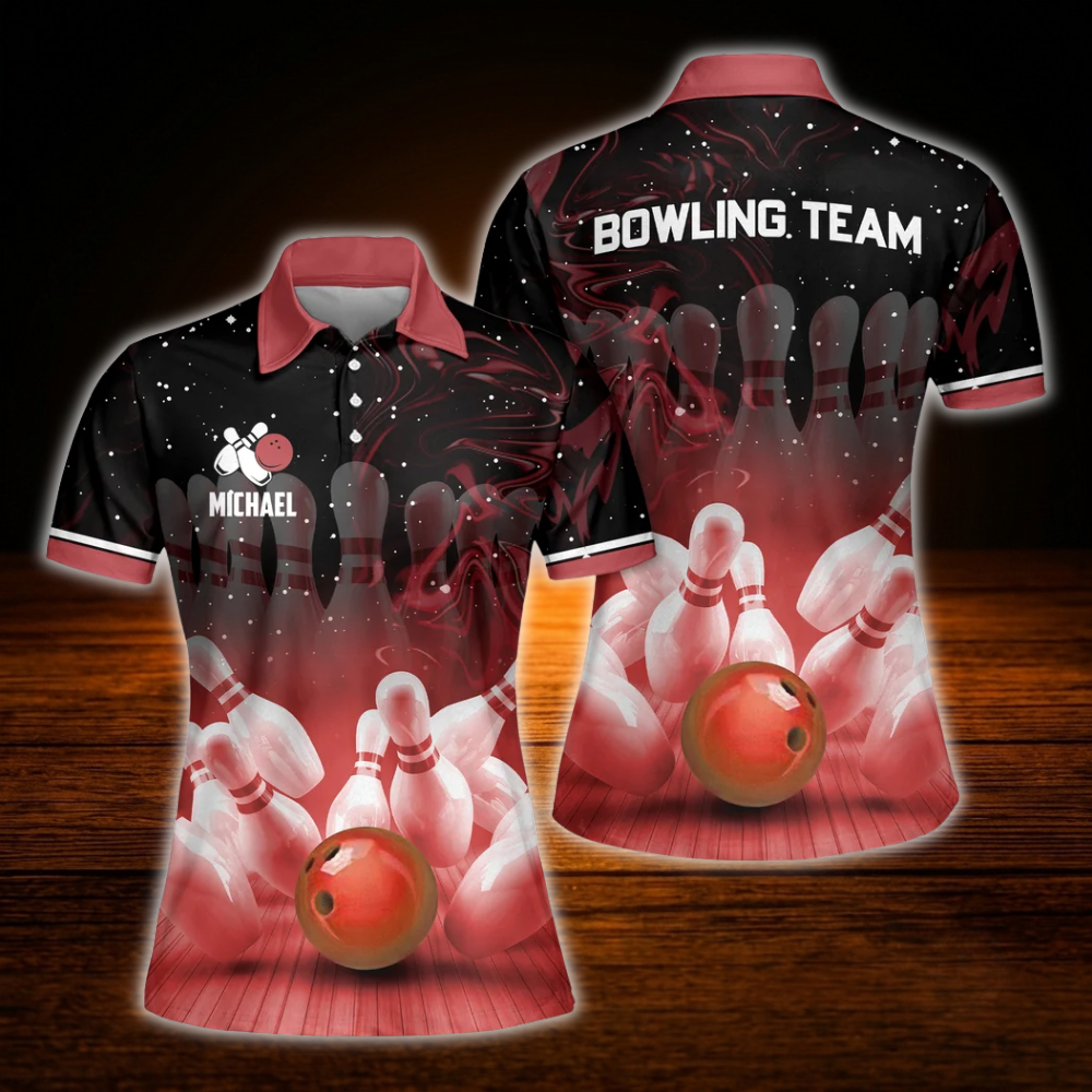 Custom Pink Team Bowling Polo Shirts For Women, Custom Team Women Bowling Shirts