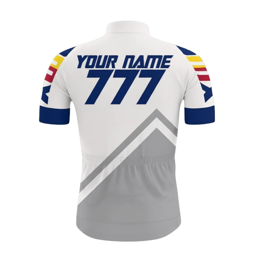 Custom Number Colorado Cycling Short Sleeve Jersey For Mens, Custom Colorado Cycling Jerseys CZ0116