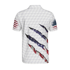 Custom Men's American Flag Golf Polo Shirt, Custom Patriotic Golf Shirts GE0080