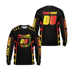 Custom Neon Gradient Dirt Bike Long Sleeve Jersey For Men, Custom Neon Dirt Bike Shirts ME0024