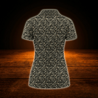 Funny Raccoon Camo Ladies Golf Polo Shirts, Raccoon Golf Shirts For Ladies