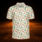 Margarita Cocktail Golf Polo Shirts For Men, Cocktail Golf Shirts