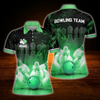Custom Pink Team Bowling Polo Shirts For Women, Custom Team Women Bowling Shirts