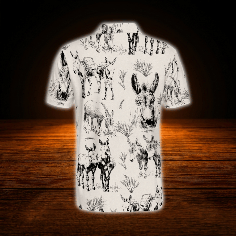 Vintage Donkey Golf Polo Shirts For Men, Donkey Golf Shirts