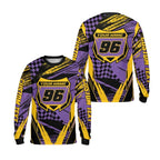 Custom Grunge Men's Dirt Bkie Long Sleeve Jersey, Custom Dirt Bike Shirts ME0025