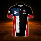 Custom Texas Flag Bowling Polo Shirts For Men, Custom Texas Bowling Shirts