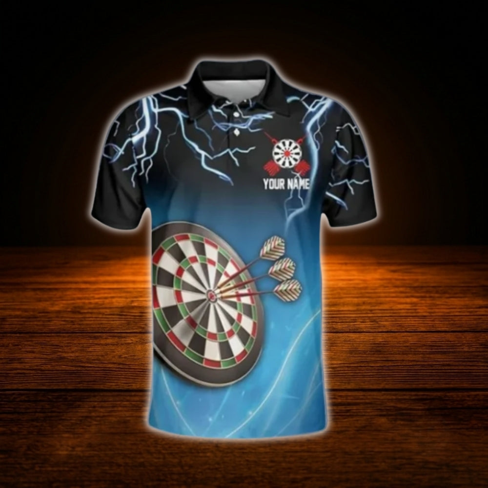 Darts And Beer That's Why I'm Here Custom Men Dart Polo Shirt, Custom Beer Lover Dart Shirt