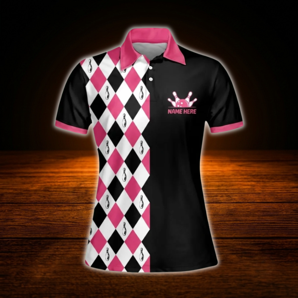 Custom I'd Hit That Bowling Polo Shirts For Women, Custom Funny Bowling Women Shirts