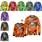 Custom Name Number Dirt Bkie Long Sleeve Jersey Shirt Mens, Custom Dirt Bike Racing Shirts ME0003