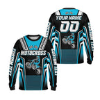 Custom Men's Motocross Racing Long Sleeve Jersey, Custom Motocross Shirts ME0004