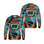 Custom Grunge Men's Dirt Bkie Long Sleeve Jersey, Custom Dirt Bike Shirts ME0025