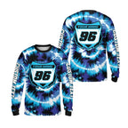 Custom Tie Dye Dirt Bike Long Sleeve Jerseys Mens, Custom Tie Dye Motocross Shirts ME0007