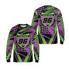Custom Grunge Men's Dirt Bkie Long Sleeve Jersey, Custom Dirt Bike Shirts ME0025