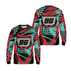 Custom Grunge Men's Dirt Bkie Long Sleeve Jersey, Custom Dirt Bike Shirts ME0025