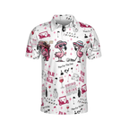 Men's Par Then Bar Flamingo Golf Polo Shirt, Funny Flamingo Golf Shirt GE0089