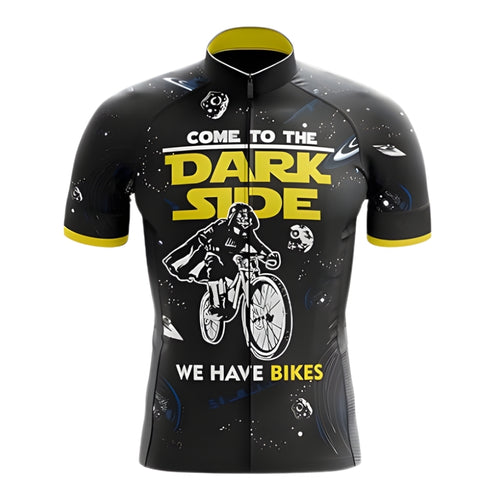 Come To The Dark Side We Have Bikes Men's Black Cycling Short Sleeve Jersey, Funny Cycling Jerseys CZ0033