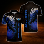 Custom Dragon Ball Bowling Polo Shirt For Men, Custom Dragon Team Bowling Shirt