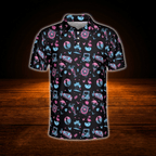 Neon Tropical Golf Polo Men's, Tropical Golf Shirts