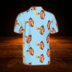 Funny Hot Dog Beer Blue Golf Polo Shirts Mens, Hot Dog Golf Shirts