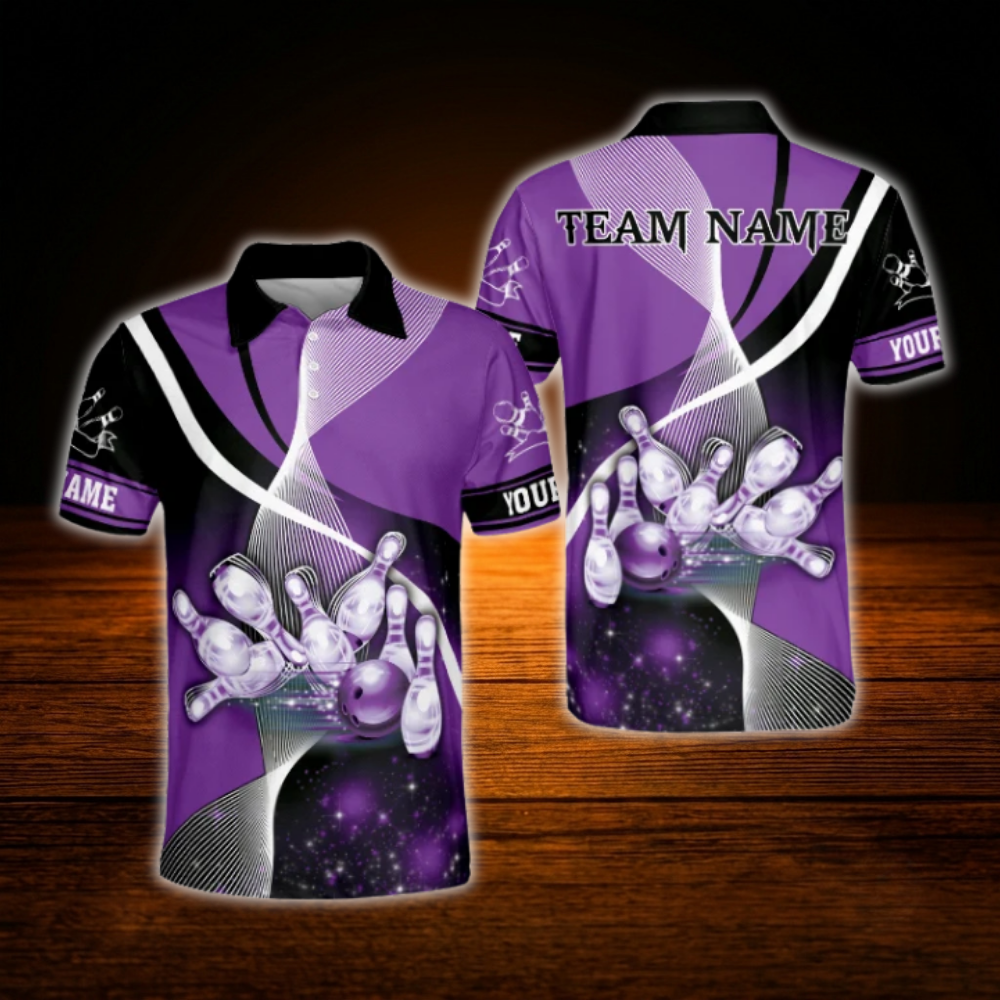 Custom Team Red Bowling Polo Shirt For Men, Custom Bowling Shirt
