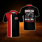 Custom My Drinking Team Has A Bowling Problem Bowling Shirts For Men, Custom Funny Bowling Shirts