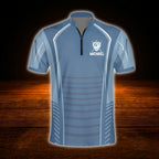 Custom Men Blue Billiard Team Jersey, Custom Billiard Team Shirt