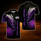 Custom Dragon Ball Bowling Polo Shirt For Men, Custom Dragon Team Bowling Shirt