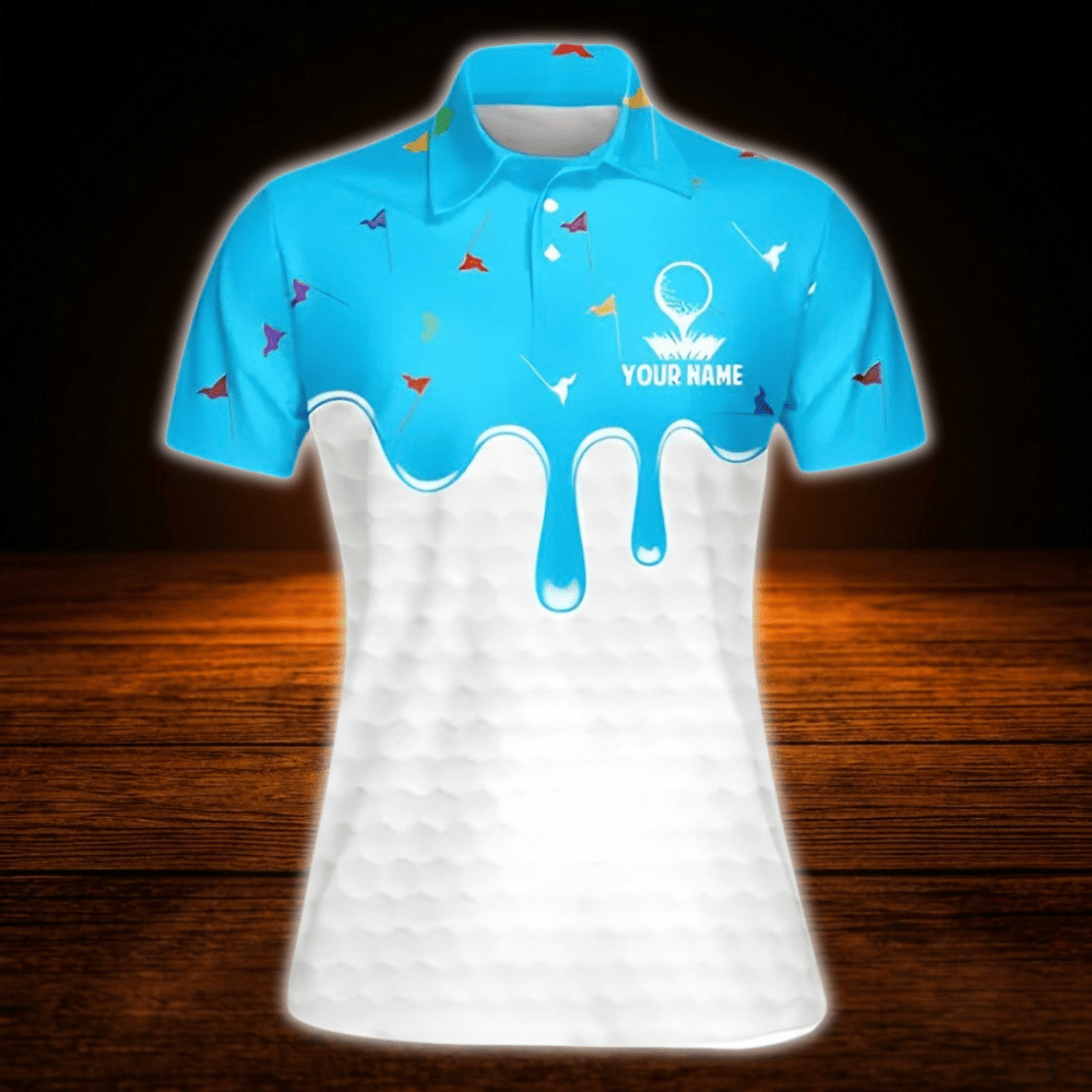 Custom Ice Cream Golf Polo Shirt For Women, Custom Ice Cream Golf Shirt For Ladies