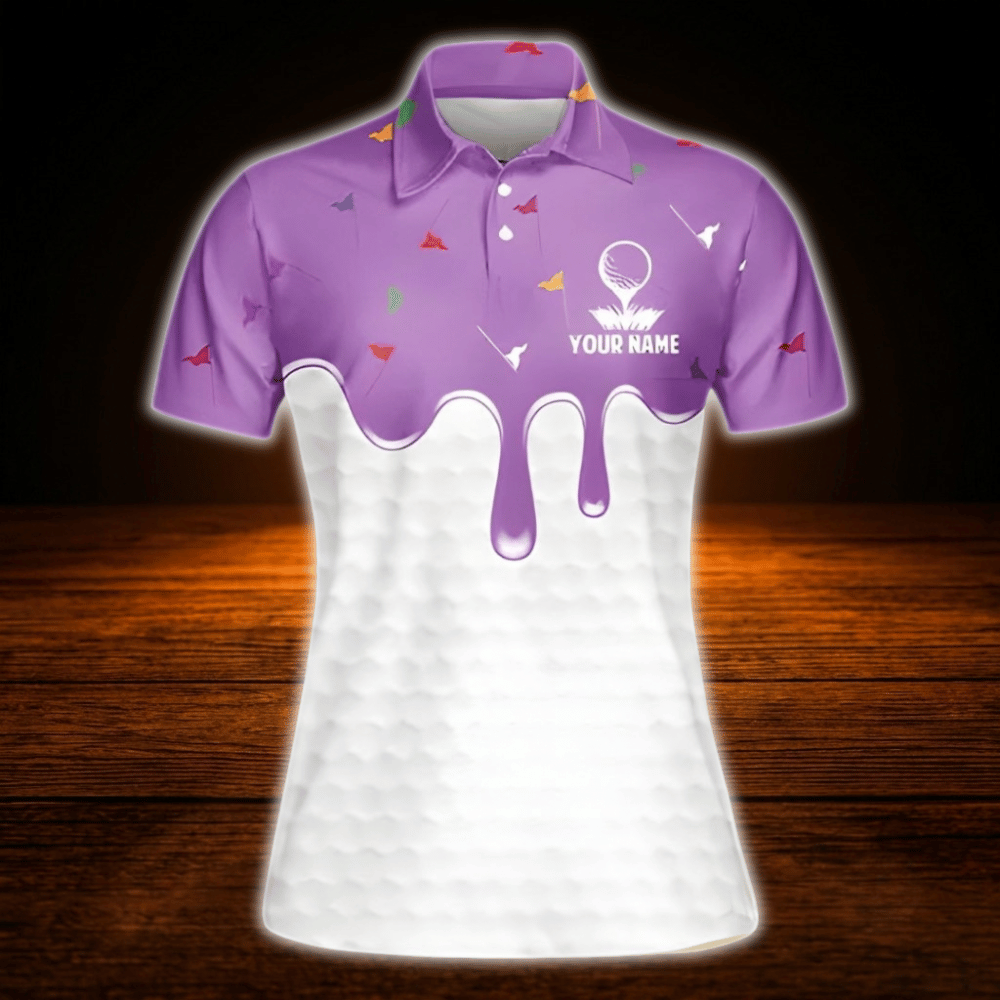 Custom Ice Cream Golf Polo Shirt For Women, Custom Ice Cream Golf Shirt For Ladies