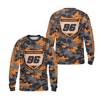 Custom Camo Dirt Bike Motocross Long Sleeve Jersey For Men, Custom Camo Dirt Bike Shirts ME0016