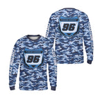Custom Camo Dirt Bike Motocross Long Sleeve Jersey For Men, Custom Camo Dirt Bike Shirts ME0016