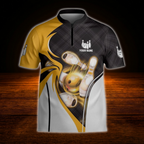 Custom Name Bowling Jersey For Men, Black And Red Custom Bowling Shirt