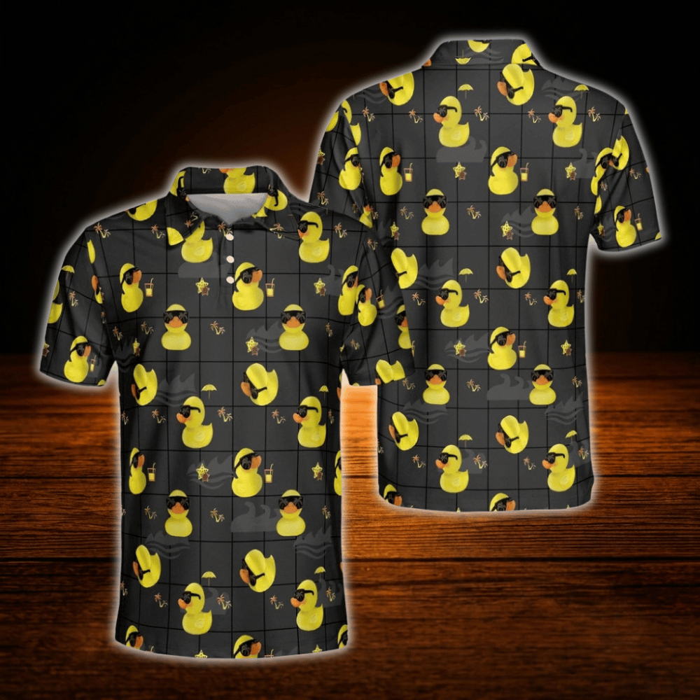 Duck Golf Polo Shirts For Men, Duck Golf Shirts
