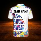 Aim Shoot Sweat Repeat Custom Colorful 8 Ball Men's Billiard Polo Shirt, Custom Funny Billiard Shirt Team