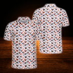 Rooster Men's Golf Polo Shirts, Chicken Golf Shirts