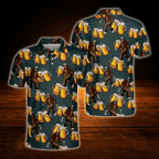 Beer Bigfoot Dark Green Golf Polo Mens, Bigfoot Golf Shirts
