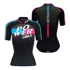 Powered Girls Cycling Short Sleeve Jersey For Womens, Women's Cycling Jersey CZ0060