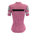 Custom Team  Women's Pink Cycling Short Sleeve Jersey, Custom Cycling Jersey For Womens CZ0114