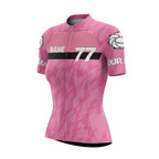 Custom Team  Women's Pink Cycling Short Sleeve Jersey, Custom Cycling Jersey For Womens CZ0114
