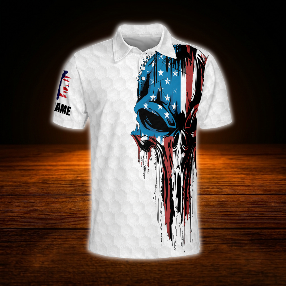 It Takes A Lot Of Balls To Play Golf Like I Do Skeleton Custom Mens Golf Polo Shirt, Custom Skull Funny Golf Shirt