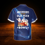 Move Over Boys Let This Old Man Show You How To Bowl Custom Mens Bowling Hawaiian Shirt, Custom Funny Bowling Shirt For Men