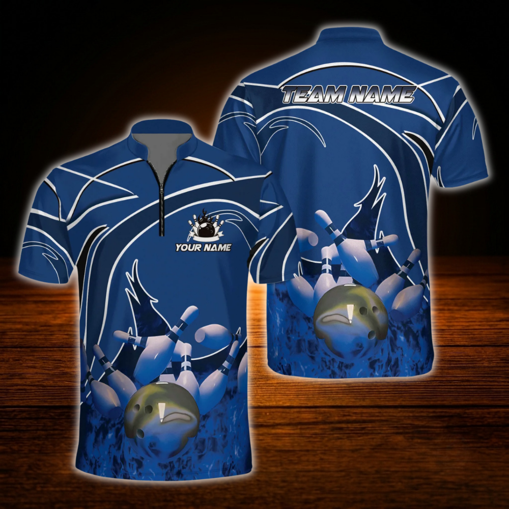 Custom Flame Red Bowling Jersey For Men, Custom Flame Bowling Team Shirt