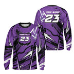 Custom Red Dirt Bike Long Sleeve Jersey Shirt For Men, Custom Dirt Bike Shirts ME0032